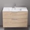 Wall Mounted Bathroom Vanity, Modern, 36